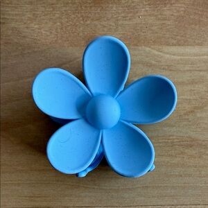 Blue Flower-Shaped Hair Accessory